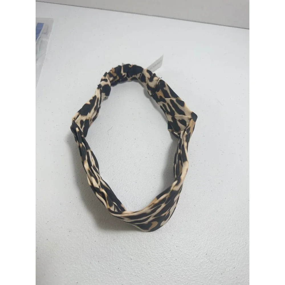 NWT Crewcuts Kids Leopard Print‎ Turban Headband OLDSTOCK Chic